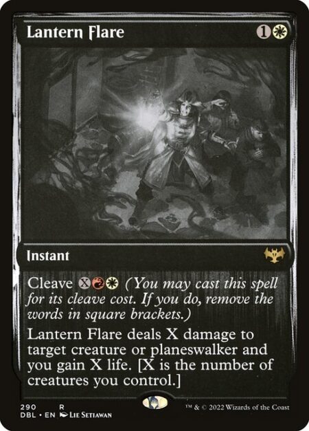 Lantern Flare - Cleave {X}{R}{W} (You may cast this spell for its cleave cost. If you do