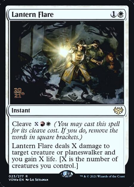 Lantern Flare - Cleave {X}{R}{W} (You may cast this spell for its cleave cost. If you do