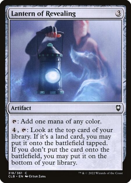 Lantern of Revealing - {T}: Add one mana of any color.