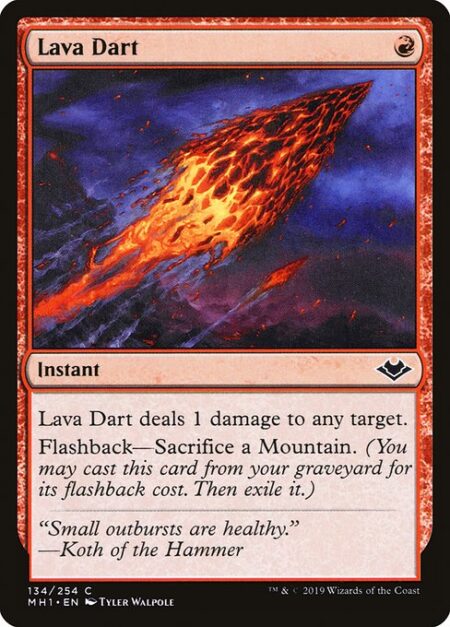 Lava Dart - Lava Dart deals 1 damage to any target.