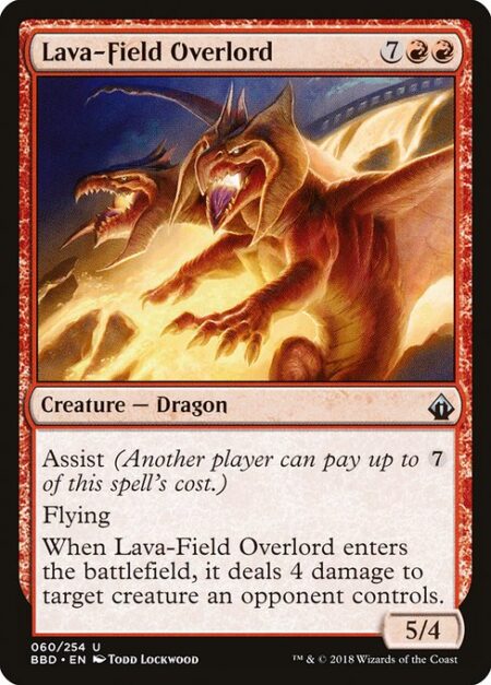 Lava-Field Overlord - Assist (Another player can pay up to {7} of this spell's cost.)