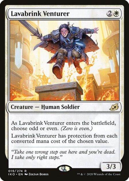 Lavabrink Venturer - As Lavabrink Venturer enters the battlefield