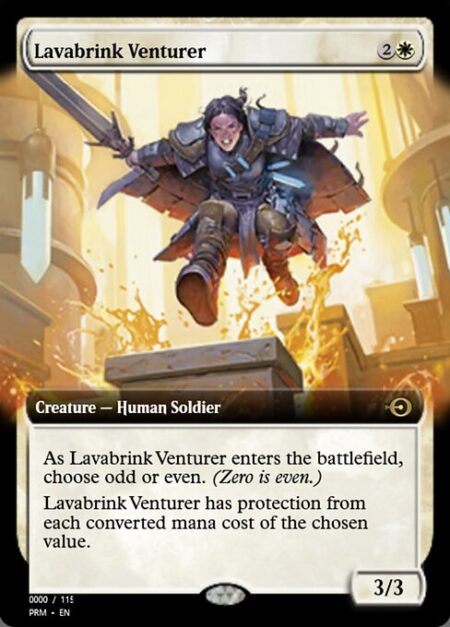 Lavabrink Venturer - As Lavabrink Venturer enters the battlefield