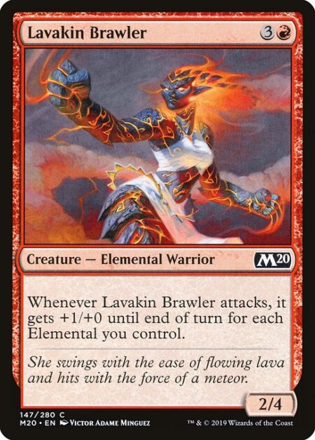 Lavakin Brawler - Whenever Lavakin Brawler attacks