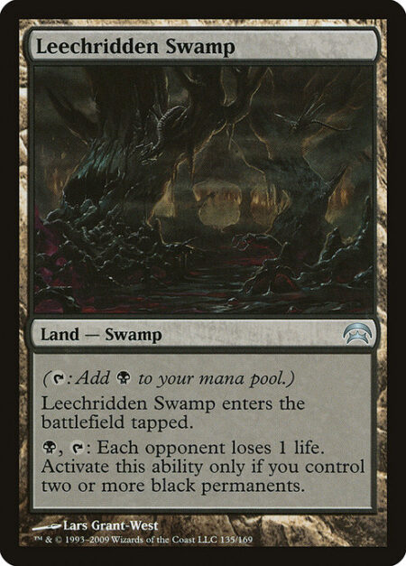 Leechridden Swamp - ({T}: Add {B}.)