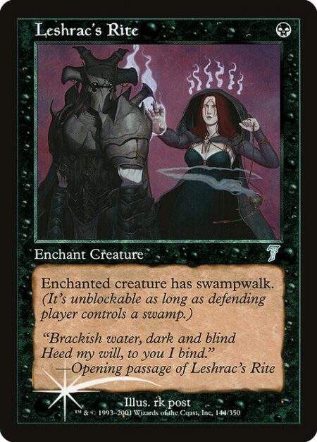 Leshrac's Rite - Enchant creature