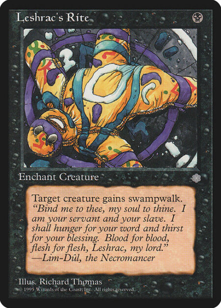 Leshrac's Rite - Enchant creature