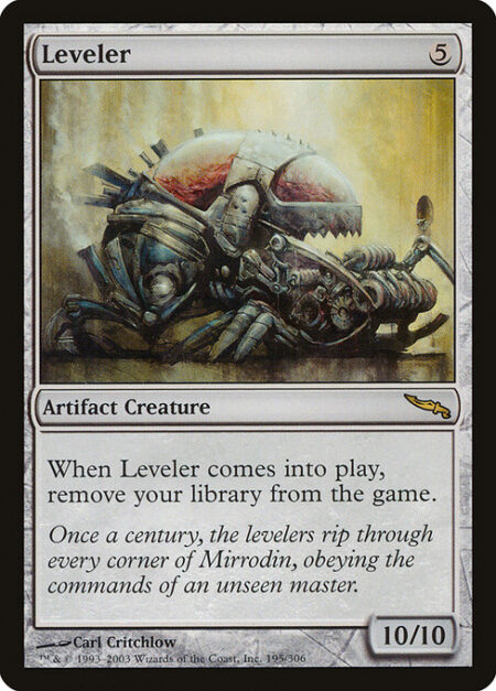 Leveler - When Leveler enters