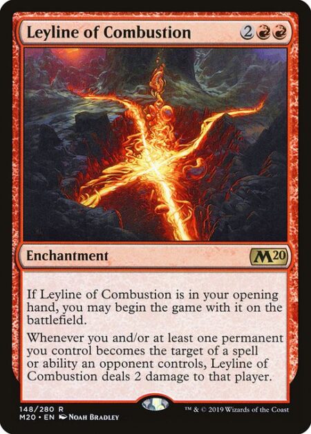 Leyline of Combustion - If Leyline of Combustion is in your opening hand