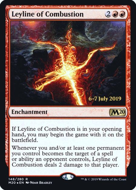 Leyline of Combustion - If Leyline of Combustion is in your opening hand