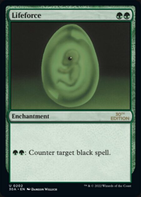 Lifeforce - {G}{G}: Counter target black spell.