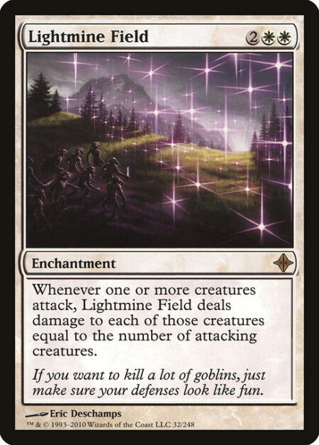 Lightmine Field - Whenever one or more creatures attack