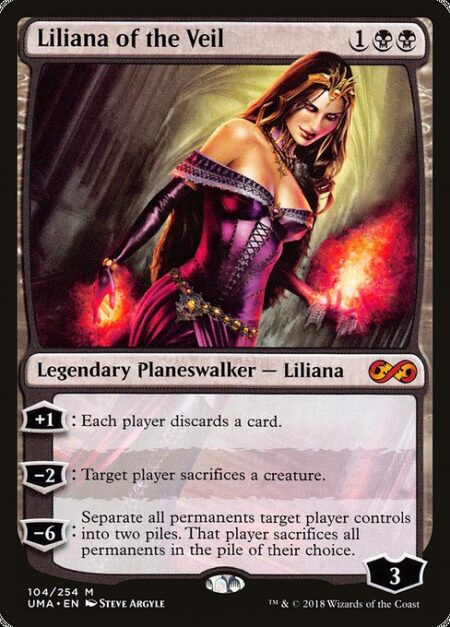 Liliana of the Veil - +1: Each player discards a card.