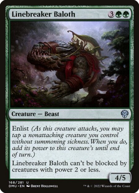 Linebreaker Baloth - Enlist (As this creature attacks