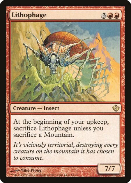 Lithophage - At the beginning of your upkeep