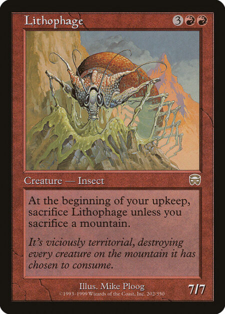 Lithophage - At the beginning of your upkeep