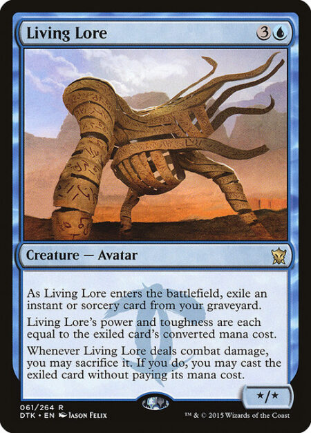 Living Lore - As Living Lore enters the battlefield