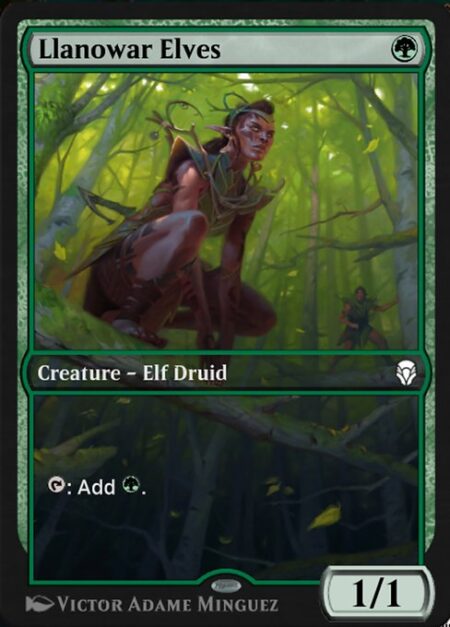 Llanowar Elves - {T}: Add {G}.