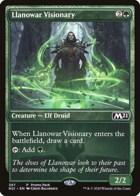 Llanowar Visionary - When Llanowar Visionary enters the battlefield