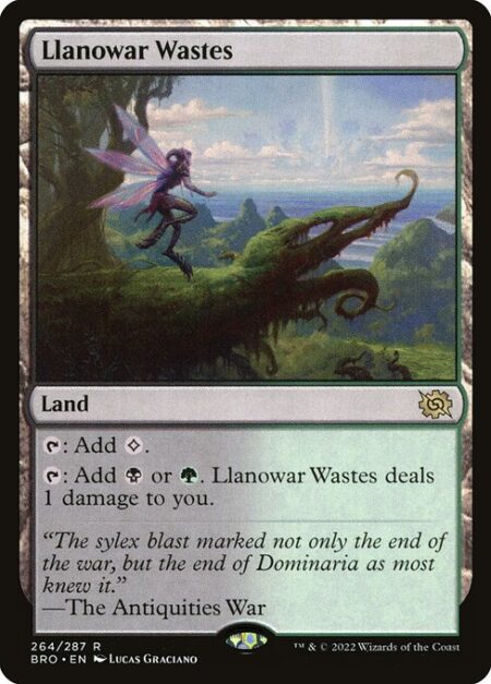 Llanowar Wastes - {T}: Add {C}.