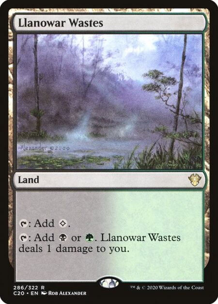 Llanowar Wastes - {T}: Add {C}.