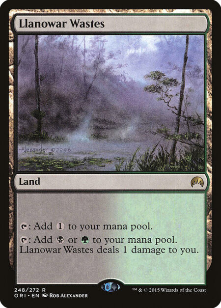 Llanowar Wastes - {T}: Add {C}.