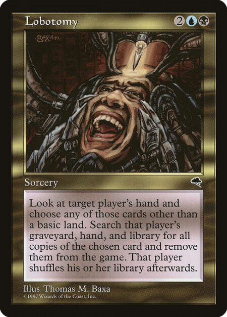 Lobotomy - Target player reveals their hand