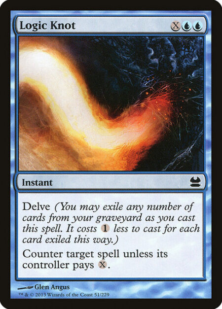 Logic Knot - Delve (Each card you exile from your graveyard while casting this spell pays for {1}.)