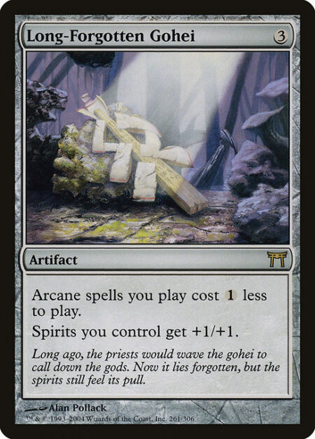 Long-Forgotten Gohei - Arcane spells you cast cost {1} less to cast.