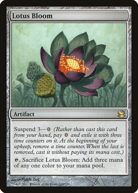 Lotus Bloom - Suspend 3—{0} (Rather than cast this card from your hand