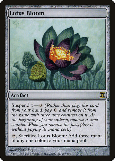 Lotus Bloom - Suspend 3—{0} (Rather than cast this card from your hand