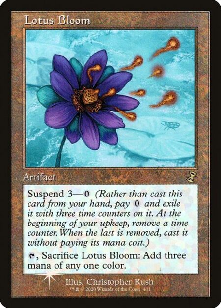 Lotus Bloom - Suspend 3—{0} (Rather than cast this card from your hand