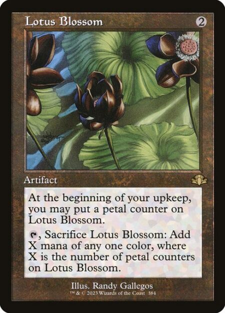 Lotus Blossom - At the beginning of your upkeep