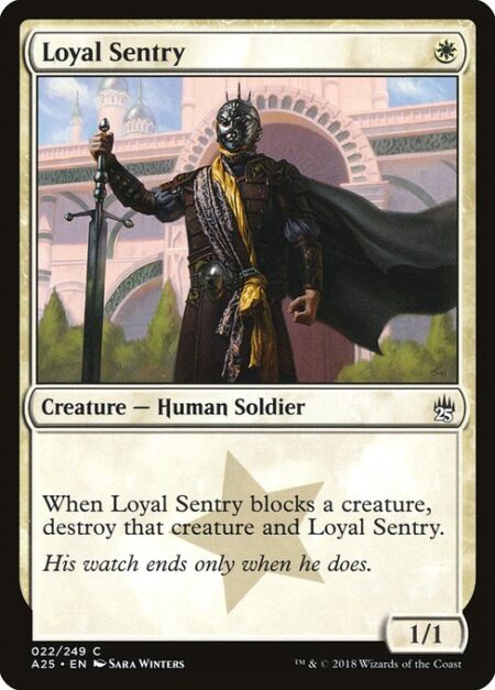 Loyal Sentry - When Loyal Sentry blocks a creature