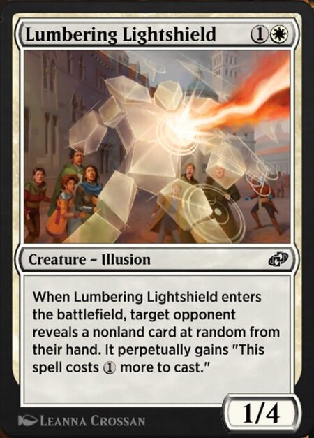 Lumbering Lightshield - When Lumbering Lightshield enters the battlefield