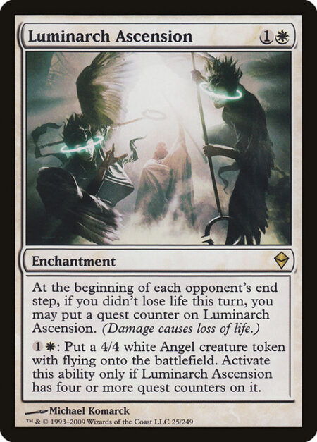 Luminarch Ascension - At the beginning of each opponent's end step