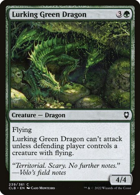 Lurking Green Dragon - Flying