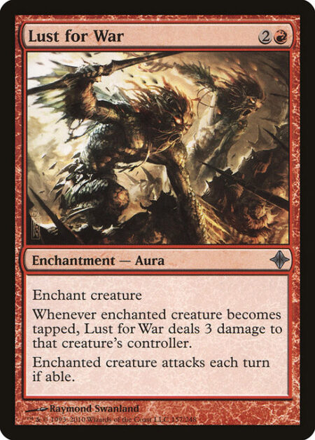 Lust for War - Enchant creature