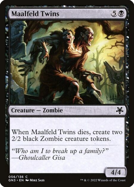 Maalfeld Twins - When Maalfeld Twins dies