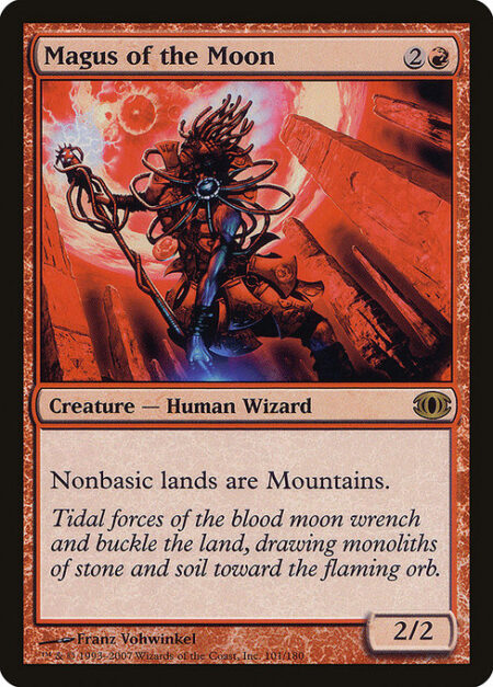 Magus of the Moon - Nonbasic lands are Mountains.