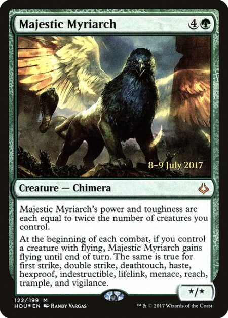 Majestic Myriarch - Majestic Myriarch's power and toughness are each equal to twice the number of creatures you control.