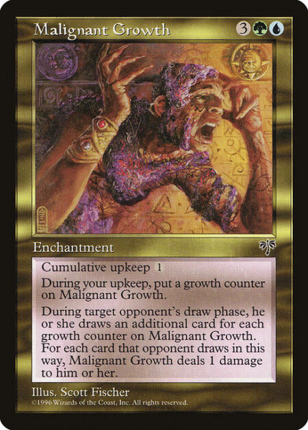 Malignant Growth - Cumulative upkeep {1} (At the beginning of your upkeep