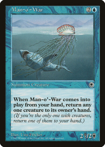 Man-o'-War - When Man-o'-War enters the battlefield