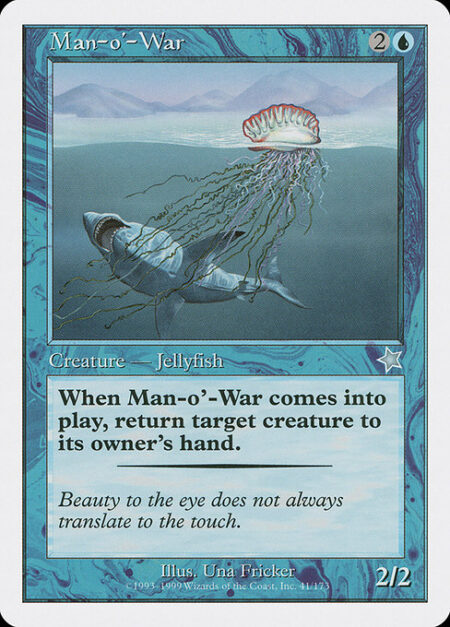 Man-o'-War - When Man-o'-War enters the battlefield