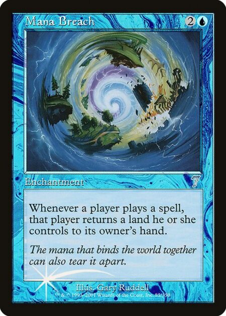 Mana Breach - Whenever a player casts a spell
