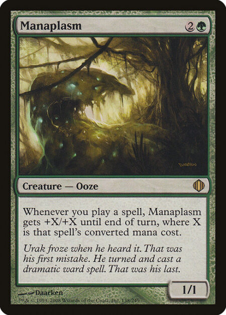 Manaplasm - Whenever you cast a spell