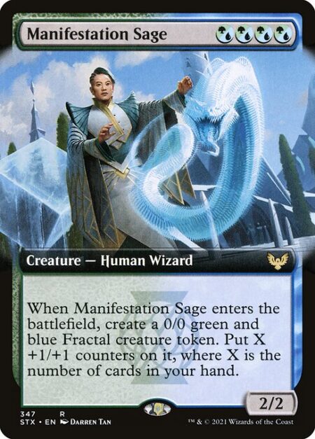 Manifestation Sage - When Manifestation Sage enters the battlefield