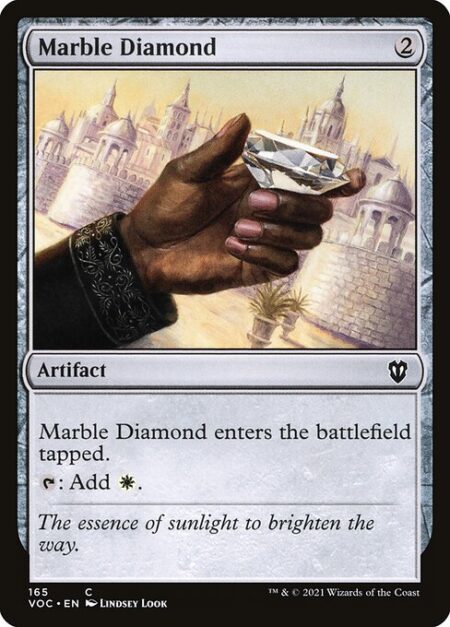 Marble Diamond - Marble Diamond enters the battlefield tapped.