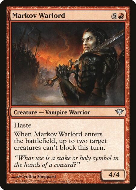 Markov Warlord - Haste