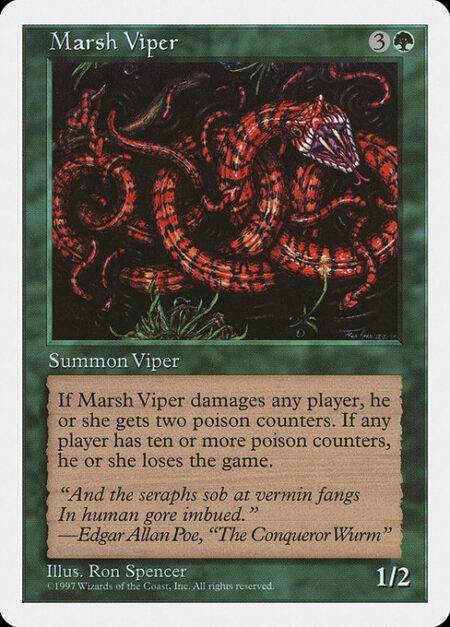 Marsh Viper - Whenever Marsh Viper deals damage to a player